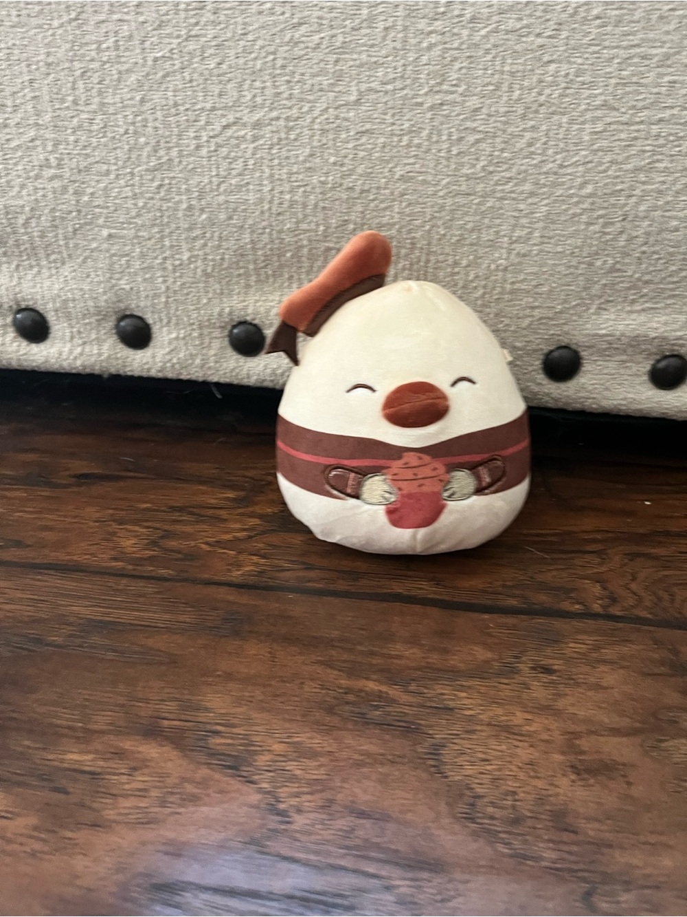 Squishmallows Cream and Brown Coffee Donald Duck Plushie